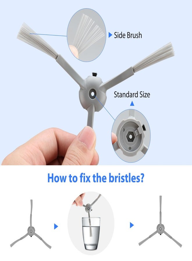 FFsign L60 Replacement Parts Compatible with Eufy L50, L60 Series Robotic Vacuums, Accessories Kit 6 Side Brushes, 4 Filters, 1 Roller Brush - Image 5